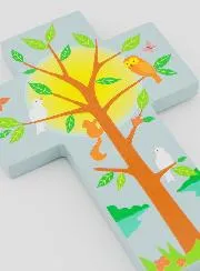 Wood Cross - Tree of Life