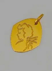 Guardian Angel Religious Gold Medal