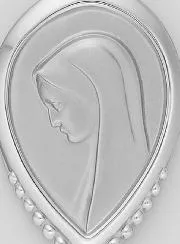 Silver Drop Medal Our Lady of the Veil
