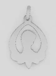 Openwork Solid Silver Medal Our Lady of the Veil