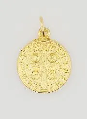Saint Benedict Golden Medal - 1,8 cm