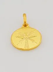 Gold Plated Holy Spirit Dove Confirmation Medal