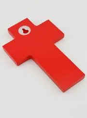 Holy Spirit Confirmation Wood Cross - Pink