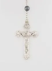 Confirmation Rosary - Black Beads