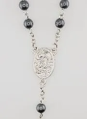 Confirmation Rosary - Black Beads