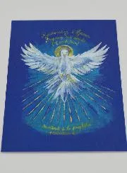 Blue Confirmation Prayer Card - Holy Spirit Dove
