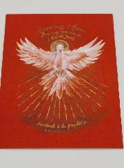 Red Confirmation Picture - Holy Spirit Dove