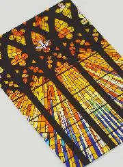 Confirmation Picture - Stained Glass window Fire of the Holy Spirit