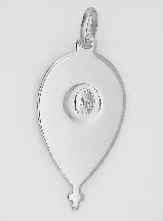 Silver Drop Medal Virgin Mary of Lourdes