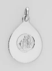 Holy Virgin in Prayer Medal - 925 Silver