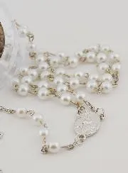 Beaded Rosary with White Mother of Pearl