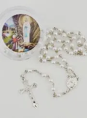 Beaded Rosary with White Mother of Pearl