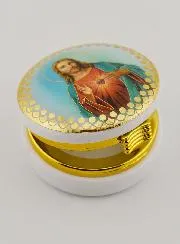 Sacred Heart of Jesus Host Box - 5 cm