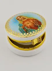 Sacred Heart of Mary Host Box - 5 cm