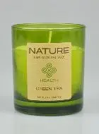 Organic Candle Nature Collection - Green Tea Scented - 8 x 7 cm