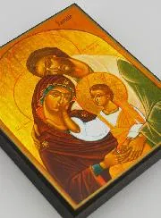 Holy Family Byzantine Icon - 15 cm