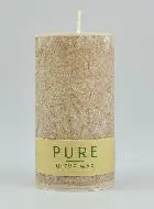 Organic Olive Candle - Marbled Taupe - 100% Natural - 13 x 7 cm