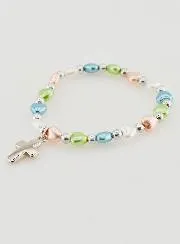 Religious Child Bracelet - Cross & Heart of Love
