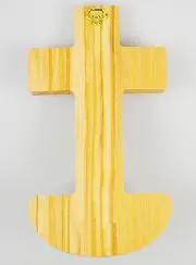 Olive Wood Holywater Pot & Cross