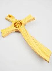 Saint Benedict Olive Wood Cross - 32 cm