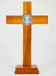 Saint Benedict Wood Cross - 33 cm