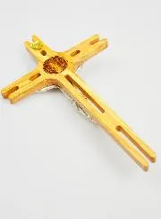 Saint Benedict Olive Wood Cross - 19 x 12 cm