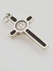 Saint Benedict Cross Pendant - Black