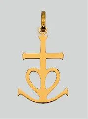 Camargue Cross Pendant - 20mm - 18Kt Solid Gold
