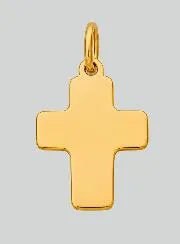 Classic Cross Pendant - 15mm - 18Kt Solid Gold