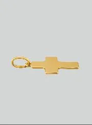 Classic Cross Pendant - 15mm - 18Kt Solid Gold