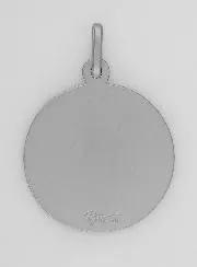 Saint Christopher 925 Rhodium Silver Medal - 19mm