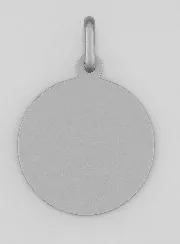Saint Michael Rhodium Silver Medal - 19mm