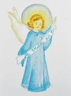 Boy's Blue Baptism Card - I watch over you