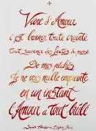 Prayer Card - Living with Love - St. Theresa