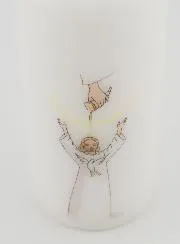 Confirmation Altar Candle - Blond Girl's Anointing