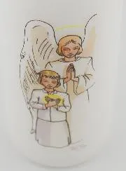 Thanksgiving First Communion Altar Candle - Blond Girl