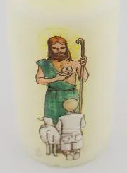 The Lord is my Shepherd Communion Church Candle - Blond Boy