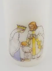 Jesus & Mary Communion Altar Candle - Blond Boy