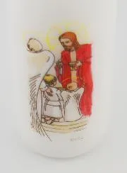 Bread of Angels Communion Candle - Blond Girl