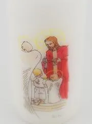 Communion Church Candle Angel's Bread - Blond Boy