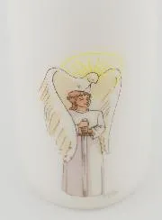 Knight of the Holy Spirit Confirmation Church Candle - Blond Girl