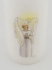 Knight of the Holy Spirit Confirmation Altar Candle - Blond Boy