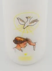 Confirmation Candle Gift from God - Brown Haired Girl