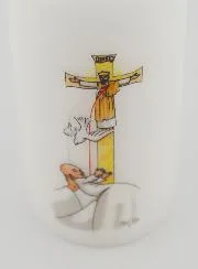 Baptism Altar Candle - Baptized in the Holy Spirit