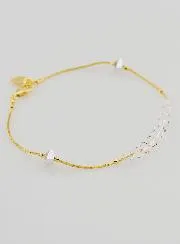 Crystal & Golden Decade Bracelet