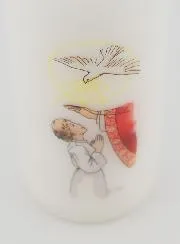 Receive the Holy Spirit Confirmation Church Candle - Blond Girl
