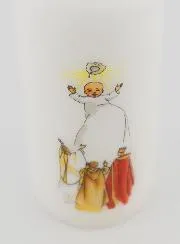 Baptism Altar Candle - In the Steps of Jesus
