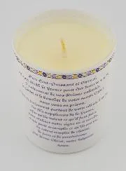 Scented Luxury Candle Saint Louis with Prayer