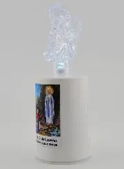 Our Lady of Lourdes LED Church Candle - 60 days