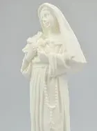 Saint Rita Alabaster Statue - 19cm